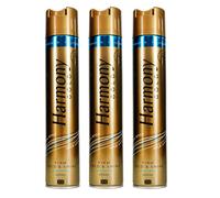 Harmony Gold HairSpray Firm Hold and Shine 400ml With Uv Filters Argon Oil Vitamin Pro B5