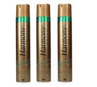 Harmony New Gold HairSpray Natural Hold and Shine 400ml With UV Filters Argon Oil Vitamin Pro B7