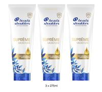 3 x Head & Shoulders Supreme Moisture Conditioner ARGAN & COCONUT OIL 275ml