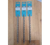 3 x Heller 12mm x 260mm SDS-Plus Bionic Pro Concrete Drill Hammer Bits