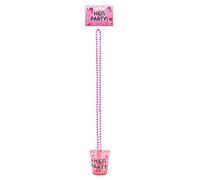 3 x Hen Party Pink Shot Glasses - Hen Night Party Supplies
