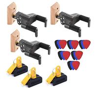 3 x Hercules GSP38WB PLUS Guitar Wall Hangers, 3 x HA101 Locks and 18 Pics