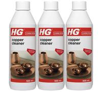 3 x HG Copper Cleaner Shampoo 500ml - Natural Shine, Polish & Protector for Copper, Brass & Bronze (295050106)