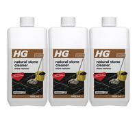 3 x HG Natural Stone Cleaner Shine Restore Product 37 - 1 Litre
