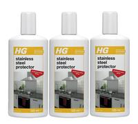 3 x HG Stainless Steel Protector Quick Shine And Polish Finish - 125ml