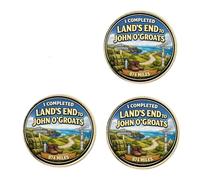 3 x I Completed Land`s End to John O`Groats 874 Miles (BU26) Lapel Pin Badges