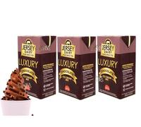 3 X Ice Cream Mix - Soft Serve - 3 Pack Jersey Gold Luxury Chocolate Ice Cream Mix- Superior Creamy Taste - Use At Home or Commercially - 3 X 1L - Nut Free, Gluten Free Deliciousness