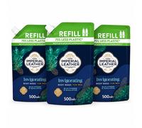 3 x Imperial Leather Blue Cypress & Eucalyptus Invigorating Body Wash REFILL Packs