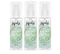 3 X Impulse, BALANCED MIND JADE Pear, Asmie, Vanilla Body Mist Sprey 150ml
