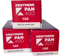 3 x Kentmere Pan (BY ILFORD) 400 120 ROLL B&W CAMERA FILM - POST FREE