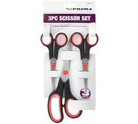 3 X Kitchen Scissors Stainless Steel Household Scissor Set Soft Grip Office UK