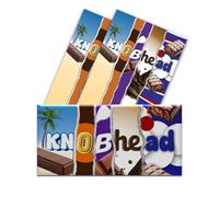 3 x Knobhead - Funny Chocolate Novelty Wrappers Insults Joke Valentines Fathers Mothers Day Birthday Secret Santa Gift Present Rude (Chocolate Bar Not Included)