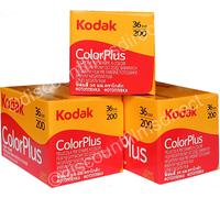 3 x KODAK COLOR PLUS 200 35mm 36exp CHEAP COLOUR PRINT - DATED 2028 - POST FREE
