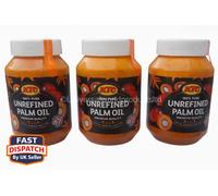 3 x KTC 100% Pure Unrefined Palm Oil 500 ml-Premium Quality Cooking Oil