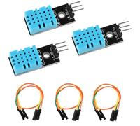 3 x KY-015 DHT11 DHT-11 3 Pin Digital Temperature and Relative Humidity Sensor Module 3.3V 5V compatible with Arduino - Electrones