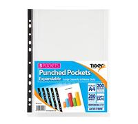 3 x Large Expanding Folding Gusset Plastic Wallets