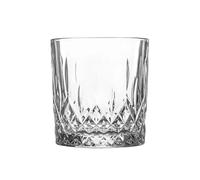 3 x LAV Odin Whisky Glasses 330ml Vintage Art Deco Style Diamond Cut Glass Tumblers for Whisky, Scotch, Bourbon, Cocktails, Juice, Water - Durable Glassware for Home Bar, Restaurants, Hotels