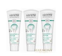 3 x Lavera Senstive & Repair Toothpaste with Fluoride - 75ml