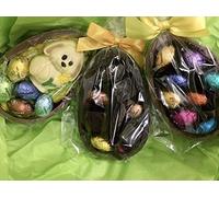 3 x Leonidas Easter Half Eggs in Milk & Dark Chocolate with Mini Egg Assortment Novelty 546g