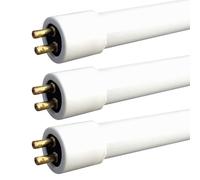 3 x Leyton 10w T4 Fluorescent Tubes Warm White 3400K 352mm inc pins 338mm exc pins Check Length Carefully