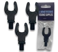 3 x LFS Rod Rests Self Adjusting Secure Rod Back Butt Rest Carp Fishing (3 x Grey Rests)