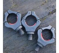 3 x Lidsters Rod Rests Secure Rod Back Butt Rest Carp Fishing (3 x Red)