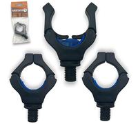 3 x Lidsters Rod Rests Secure Rod Back Butt Rest Carp Fishing Grip (3 x Blue)