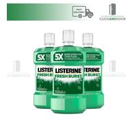 3 x Listerine Mouthwash - Total Care | Cool Fresh Mint, Teeth & Gum 500 ml