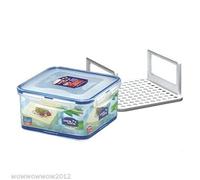 3 x Lock & Lock 1.2 Litre Storage Box Made of Plastic With Airtight Square HPL822D