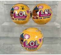 3 x LOL Surprise LiL Sisters Series 3 Collectable L.O.L Dolls New Sealed MGA