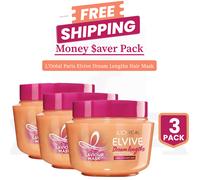 3 X Loreal Paris Elvive Dream Length Saviour Mask 300ml