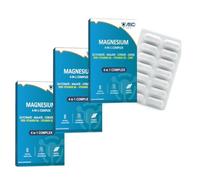 3 X Magnesium Glycinate 4 in 1 Complex with Vitamin B6 + D3 + Zinc 28 Capsules | Magnesium Supplement with Bisglycinate + Malate + Oxide + Citrate (3 Packs)