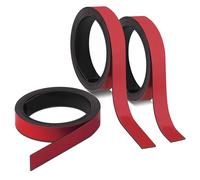 3 x magnetic strips red I approx. 1 cm x 1 m magnetic tape for marking on whiteboards storage shelves calendar I magnetic labels I mag_237