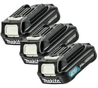 3 X Makita Bl1020 Bl1021B 10.8V 12V Max Cxt Lithium Ion Slide Type 2.0Ah Battery