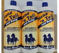 3 x Mane 'n Tail and body for shiny, manageable hair shampoo 946 ml (2,838 litres)
