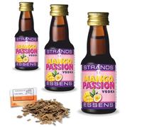 3 x Mango Passion Vodka Essence 25ml - Alcohol-Free Flavouring For 2.25L - Tropical Spirit Aroma