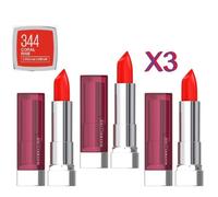 3 X Maybelline New York Color Sensational The Creams 344 Coral Rise