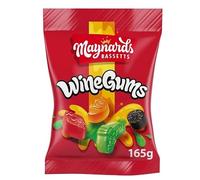 3 x Maynards Bassetts Wine Gums 165g Delicious Tasty And Twisty Treat Gift Hamper For Birthday,Christmas Sold By Kidzbuzz