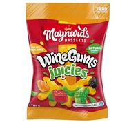 3 x Maynards Bassetts Wine Gums Juicies Sweets Bag 130G Delicious Tasty And Twisty Treat Gift Hamper For Birthday,Christmas Sold By Kidzbuzz