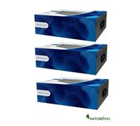 3 x Mediarange Silver Aluminium look 500 CD DVD DJ Flight case sleeves BOX77
