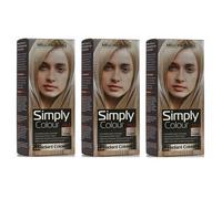 3 x Mellor & Russell Simply Permanent Hair Colour - 10.1 Extra Light Blonde