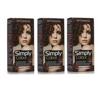 3 x Mellor & Russell Simply Permanent Hair Colour - 4.5 Deep Red Brown