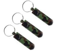 3 x Micno Black Camouflage Aluminium Metal Micro Nano Hanging Geocaching