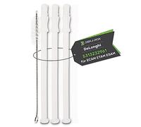 3 x Milk Suction Pipe Milk Hose 15.6 cm for DeLonghi 5313232961 with DEKAROX Cleaning Brush for LatteCrema Milk System in ECAM ETAM ESAM Coffee Machine Coffee Machine