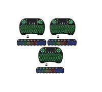3 x Mini Keyboard 2.4GHz Wireless Keyboard with touchpad Backlit,Mini Portable 2.4G Wireless Keyboard Touchpad For Android Smart TV Box PC Laptop