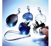 3 X Mini Screwdrivers With Led Light - Precision Keyring Screwdriver Diy Tool With 4 Interchangeable Heads, 100Cm Tape & Torch