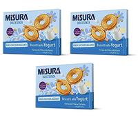 3 x Misura Dolcesenza Biscotti allo Yogurt Senza Zzuccheri Aggiunti Yoghurt Biscuits without Added Sugar Biscuits 400 g