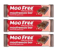 3 x Moo Free Moofreesas Crispy Rice Chocolate Bars - Dairy Free & Vegan (35g)