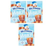 3 x Mr Freeze Jubbly Cola Ice Lollies, Made with Fruit Juice, 8 Pack, 62ml Each