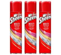 3 x Mr Sheen Multi-Surface Magnolia & Cherry Blossom Polish Spray 250ml Smear-Free